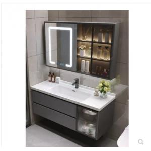 Ménage quotidien de Grey Bathroom Floor Cabinet Large avec des tiroirs