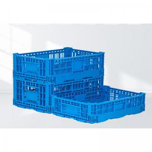 Sustainable Plastic Folding Crate / Plastic Collapsible Box For Sundries