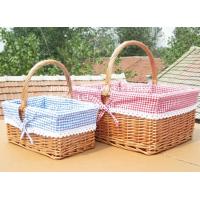 China 2016 wicker handle basket wicker food basket bread basket liner wicker baskets on sale