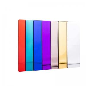 China Plastic Mirror Acrylic Sheet Mirror Plexiglass 4x8 Gold For Wedding Invitations supplier