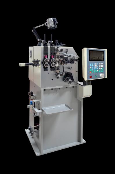 Máquina de resortes de compresión 350 piezas/min, máquina de bobinado de resortes CNC de 2 ejes