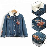 China Fashion Casual Kids Denim Clothes Girls Denim Jackets With Sherpa Lining on sale