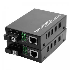 10/100Mbps Fiber media converter SM Bidi SC 20km with DC power for CCTV Security system