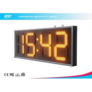 Yellow 10" Led Clock Display Digital Clock Timer For Sport Stadium