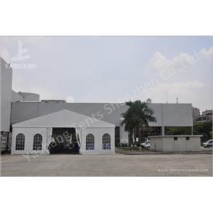 China Economical Flame Retardant Industrial Storage Tents With Transparent PVC Windows supplier