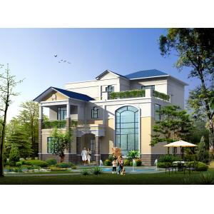 China Energy Saving Affordable Prefab House Steel Structure Villa Prefabricated Villas Custom House With New Design supplier
