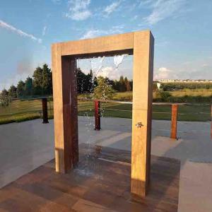 China Modern Home Anti Rust Corten Steel Fountain With Process Welding supplier