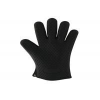 China Food Grade Black Silicone Oven Gloves food grade silicone Heat Resistant Work Gloves Hot Pressing on sale