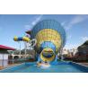 Tornado fiberglass water pool slides for adult , swimming pool slides