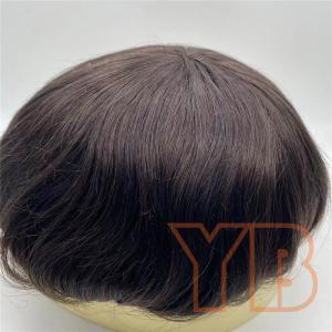 Hollywood BASE French Lace front Mens Hair System Surrounded by Thin Skin Perimeter and Lace Front