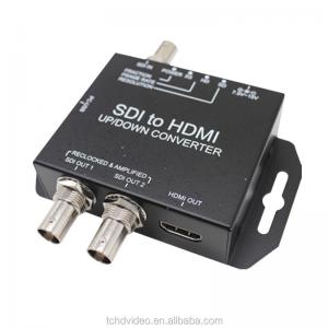 3G-SDI To HDMI Video Converter Scaler With 2 SDI Loop Through Resolution 1920x1080P60