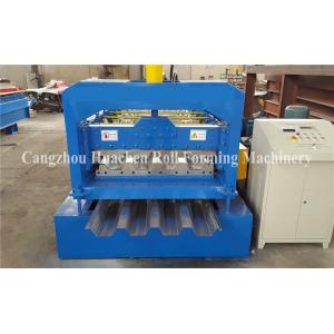China Material thickness 0.6 to 1.5mm deck floor roll forming machine total weight about 8 tons supplier
