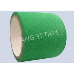 Green Heat Resistant Insulation Tape , Crepe Paper Automotive Adhesive Tape