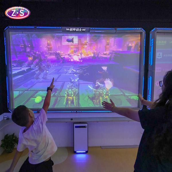 Skeleton Battle Interactive Projector Game System Mech Warrior Interactive Games