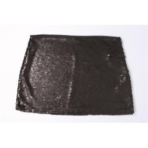 Nightclub Style Black Sexy Women Mini Skirt 100% Polyester With Sequin