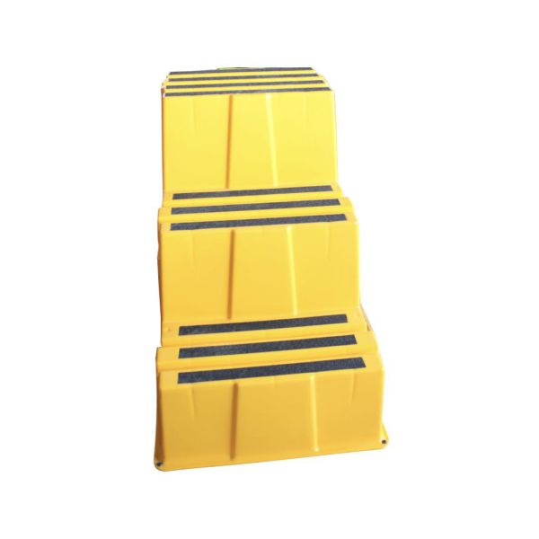 Durable Polyethylene Stackable Step Stool Net Weight 17.6 Lb Nestable