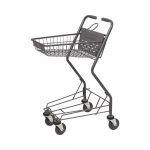 China Japan Style Gray Supermarket Trolley Cart Grocery Store Shopping Cart CE supplier
