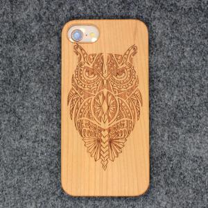 China Bamboo Carved Cell Phone Cases / Mobile Shell Accessories for iPhone X 8 7 6 wholesale