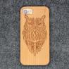 China Bamboo Carved Cell Phone Cases / Mobile Shell Accessories for iPhone X 8 7 6 wholesale