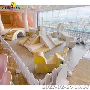 China Kids Soft Play Equipment White Indoor Outdoor Rental Hire  Climbing Tunnel supplier