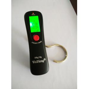 China Black Hook Strap Travel Digital Scale Over Load Indication With CR2032 Batteries supplier