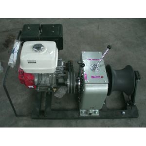 Portable Cable Winch Puller Hoisting Pulling Machine Gas Powered Winch Capacity 5 Ton 50KN