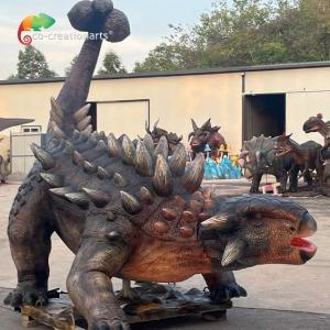 China Theme Park Life Size Animatronic Dinosaurs Ankylosaurus Realistic Dinosaur Model For Amusement Park supplier