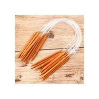 China Transparent Tube Bamboo Circular Knitting Needles Double Pointed Crochet Needles Kits on sale
