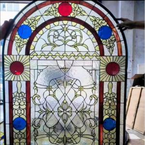 China Customized Stained Art Colored Glass For Church Door Or Window supplier