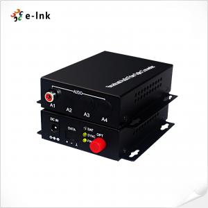 China 1Ch RCA audio over fiber Media converter No Loss DC12V 1A Input Power supplier