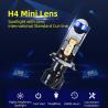 China Super White Projector 10000Lm Mini Car Light Led H4 Projector Lens Hi/Lo Beam H7 Led Headlight wholesale