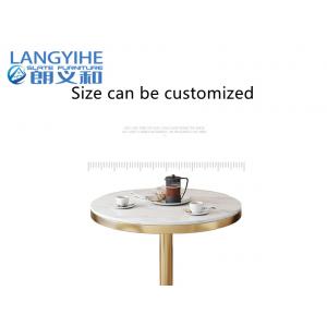 Dining Countertop Artificial 31 Inches Marble Circle Table Odm