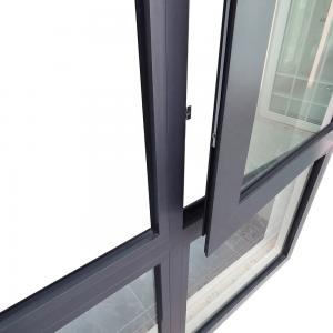 China Double Glazed Aluminum Clad Casement Windows supplier