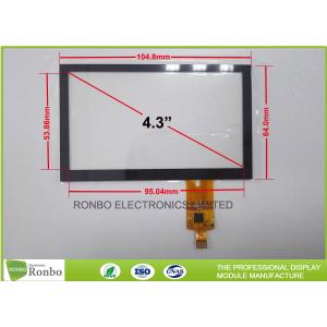 China 4.3 Inch Capacitive Touchscreen P + G Structure Multi Touch With I2C Interface supplier