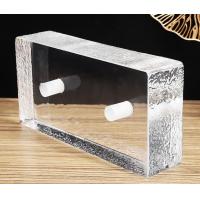 China Solid Glass Block Bricks Crystal Ultra Clear Fused Wall Decorative on sale