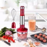 China Red Stick Hand Blender With Variable Speed Control Dishwasher Safe on sale