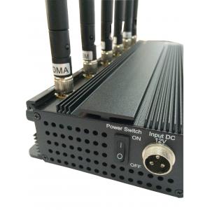 Adjustable 15W 3G/4G Cellphone Jammer with 6 Powerful Antenna