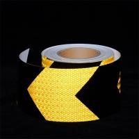 China Waterproof High Visibility Reflective Warning Tape For Road Traffic Warning on sale