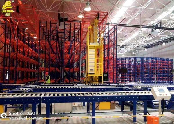 Anti Corrosion Roller Pallet Racking Systems / Warehouse Pallet Storage Racks