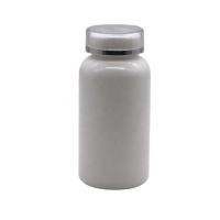 China 200mL Round Shape HDPE Plastic Pill Storage Bottle with Flip Over Lid and PE Material on sale