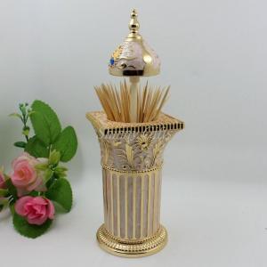 China Shinny Gifts  Westland Giftware Magnetic Ceramic Salt  Pepper Shaker with Toothpick Holder supplier