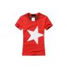 Silk Screen Printed Mens T - Shirts Crew Neck Double Color / Summer Apparel