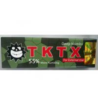 China TKTX Numbing Cream Green 55% Tattoo Pain Relief Cream 10g on sale