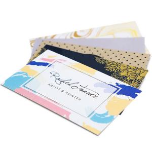 La visita de lujo grabada en relieve de papel impresa personalidad de la hoja de oro de las tarjetas de visita tarjeta la impresión