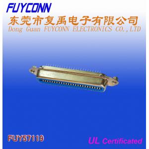 50 Pin Centronic Connector Female PCB Mounted Stragiht Connector Certified UL