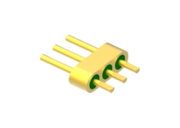 3 Pins Hermetic Multi Pin Header Connector With Milling Flat Bonding Surface MC-1412-JH