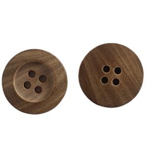 Four Hole Customize Natural Wooden Buttons With Natural Wood Texture OEKO100