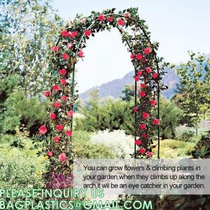 Metal Garden Arbor Wedding Arch, Combination for Various Climbing Plants, Rose Vines, Bridal Party Decorati