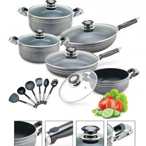 Nonstick Aluminum Cooking Pots ＆ Pans Cookware Sets