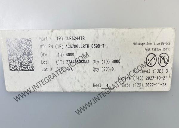 Sensor IC ACS780LLRTR-050B-T Current Sensor With 200µΩ Current Conductor
